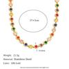Geometric Zircon Crystal Titanium Steel Bracelet Women Lightweight Luxury Minimalist Jewelry Set