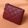 Women PU Leather Zip Coin Wallet Key Chain Fashion Small Purse Money Designer Short Change Pouch Mini Handbags