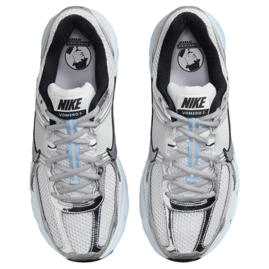 Nike Zoom Vomero 5 Металлический Серебристый Голубой Оттенок Женские Кроссовки повседневные HF1877-100