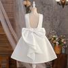 Платье принцессы для девочки-цветочницы на свадьбу, летнее детское формальное платье с бантом, длинное вечернее платье для школы, вечеринки, детская новогодняя одежда ALP613