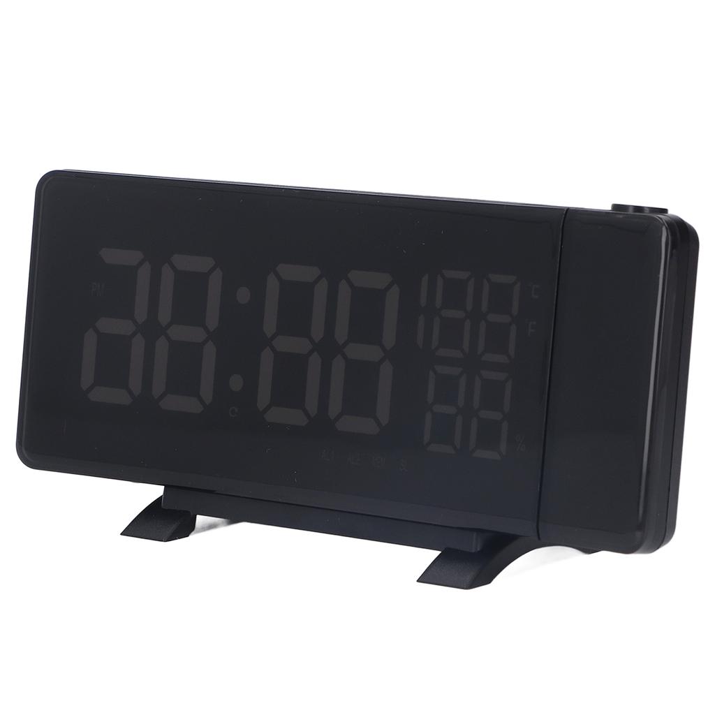 Projector Alarm Clock FM Radio Function Curved Screen HD LED Displays Temperature Humidity Digital