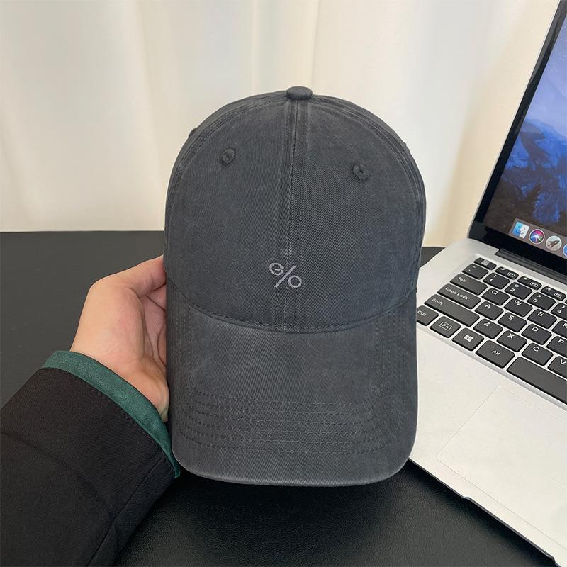 Big Head Circumference Deep Top Baseball Cap Children Spring and Summer Embroidery Simple Versatile Wide Brim Cap Outdoor Sun Hat