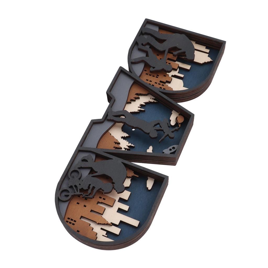 DAD Wooden Crafts Sign Fathers Day Wooden Craft Decoration for Home Bedroom Tabletop Office Desktop