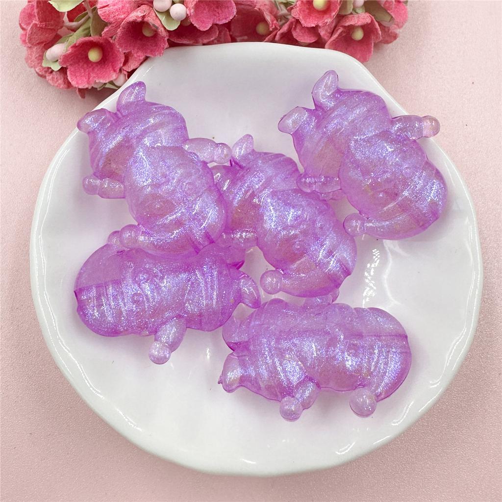 Home Party Supplies Beads Jewelry 5pcs 25*30mm DIY Jewelry Accessories Dwarfs Transparent Christmas For Bracelet Earring Making UV Colorful Acrylic