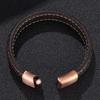 Новый мужской коричневый кожаный браслет с застежкой из нержавеющей стали, кожаные аксессуары для красивых мальчиков, подарки на день рождения