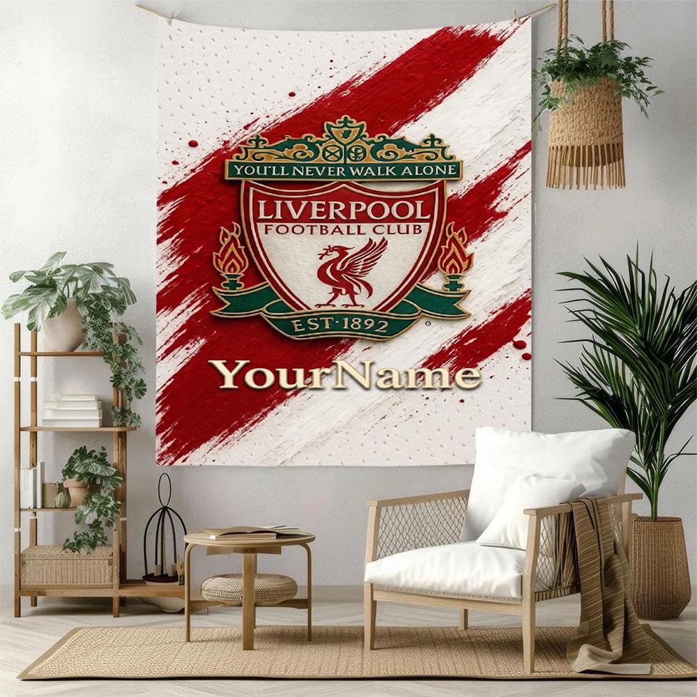 Liverpool Custom Your Name Wall Decor Tapestry Art For Pet Memorial Birthdaywedding Party Backdrop Family Gift