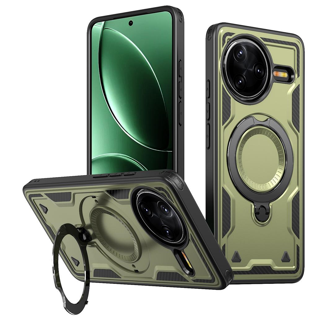 Magnetic Case For Xiaomi Redmi K80 5G/K80 Pro 5G/Poco F7 Pro 5G/F7 Ultra 5G Military Protection PC+TPU Kickstand Phone Cover