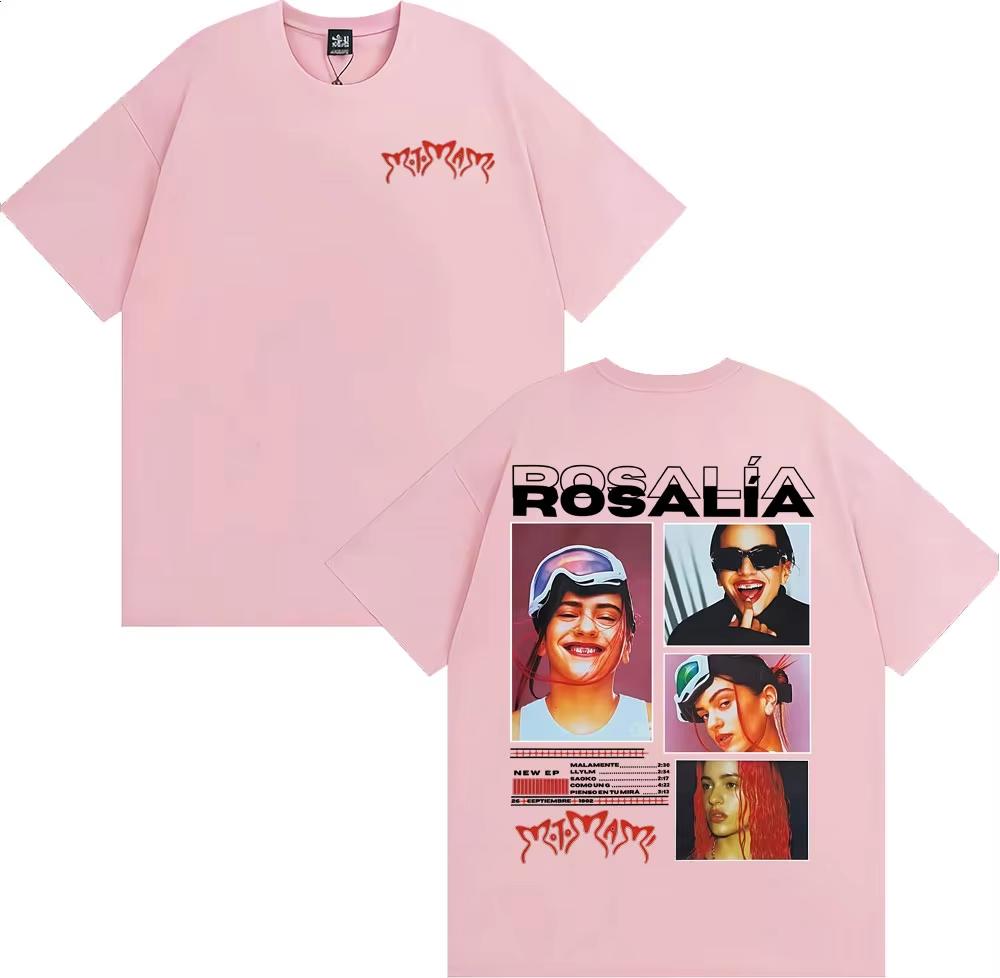 Singer Rosalia Motomami Album 2026 Print T Shirts Unisex Unisex Fashion Hip Hop 90s Vintage TShirt Short Sleeve Oversized Tees