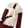 New Herringbone Wool Scarf Autumn and Winter Women's Scarf Women's Shoulder Pads Large Shawl Stock