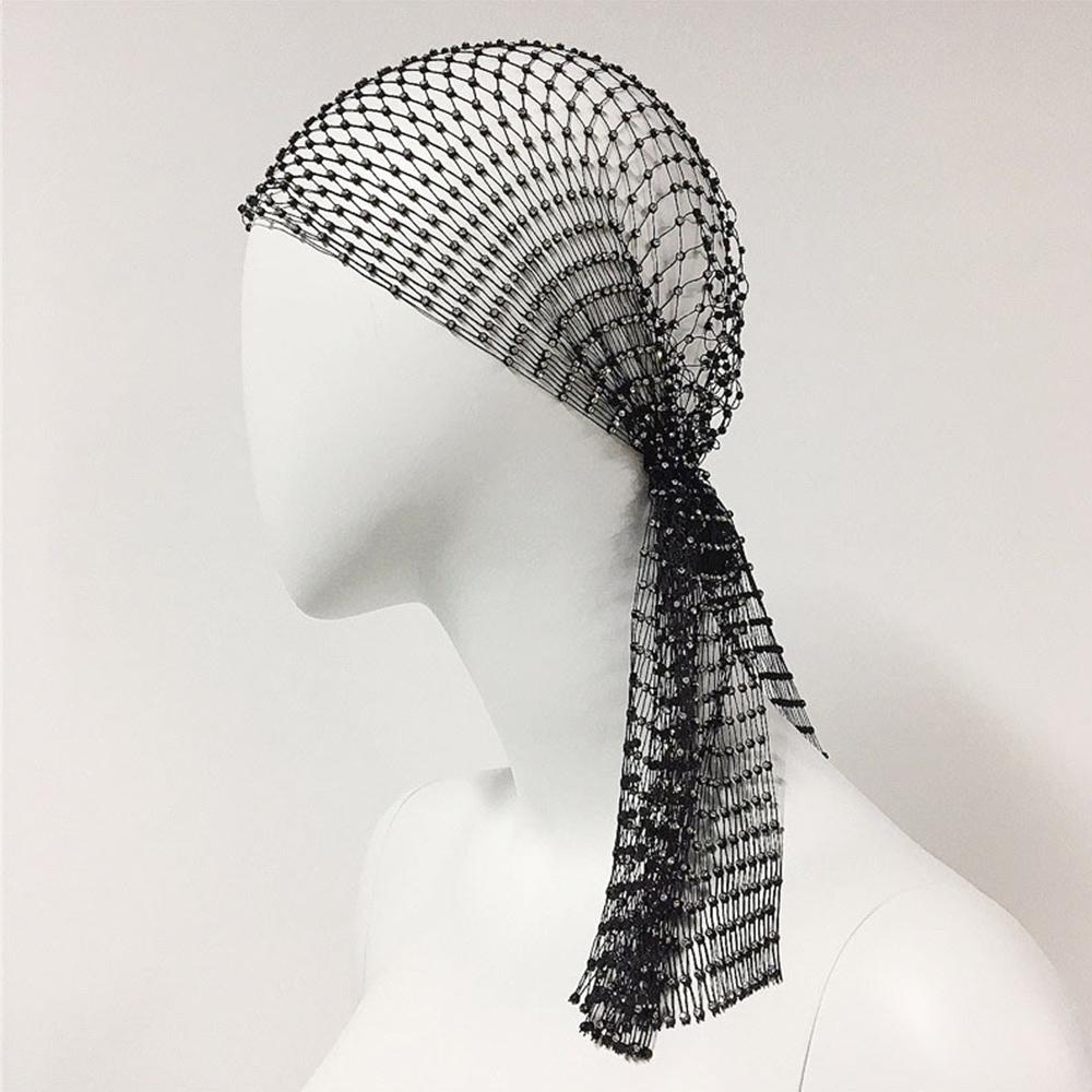 2 шт. сетчатая повязка на голову со стразами, головные платки для женщин, девушек, рейв-аксессуары для волос