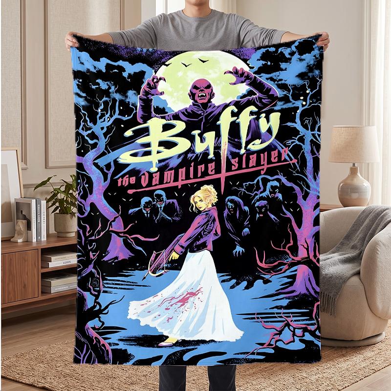 Buffy the Vampire Slayer Soft Warm Flannel Blankets Comfortable Blanket for Home Decoration Gifting