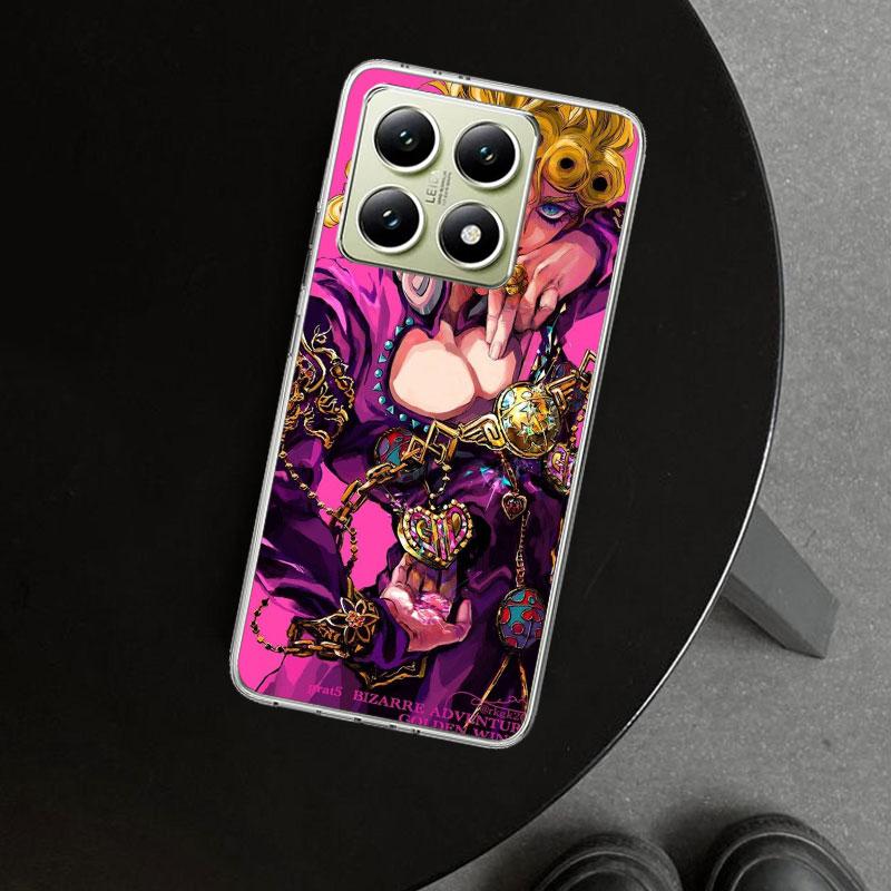 Чехол для телефона JoJo Adventure Giorno Giovanna для Xiaomi Redmi Note 15 14 13 12 11 Pro Plus 14S 12S 11S 11T 11E 10S 10 Кастоми