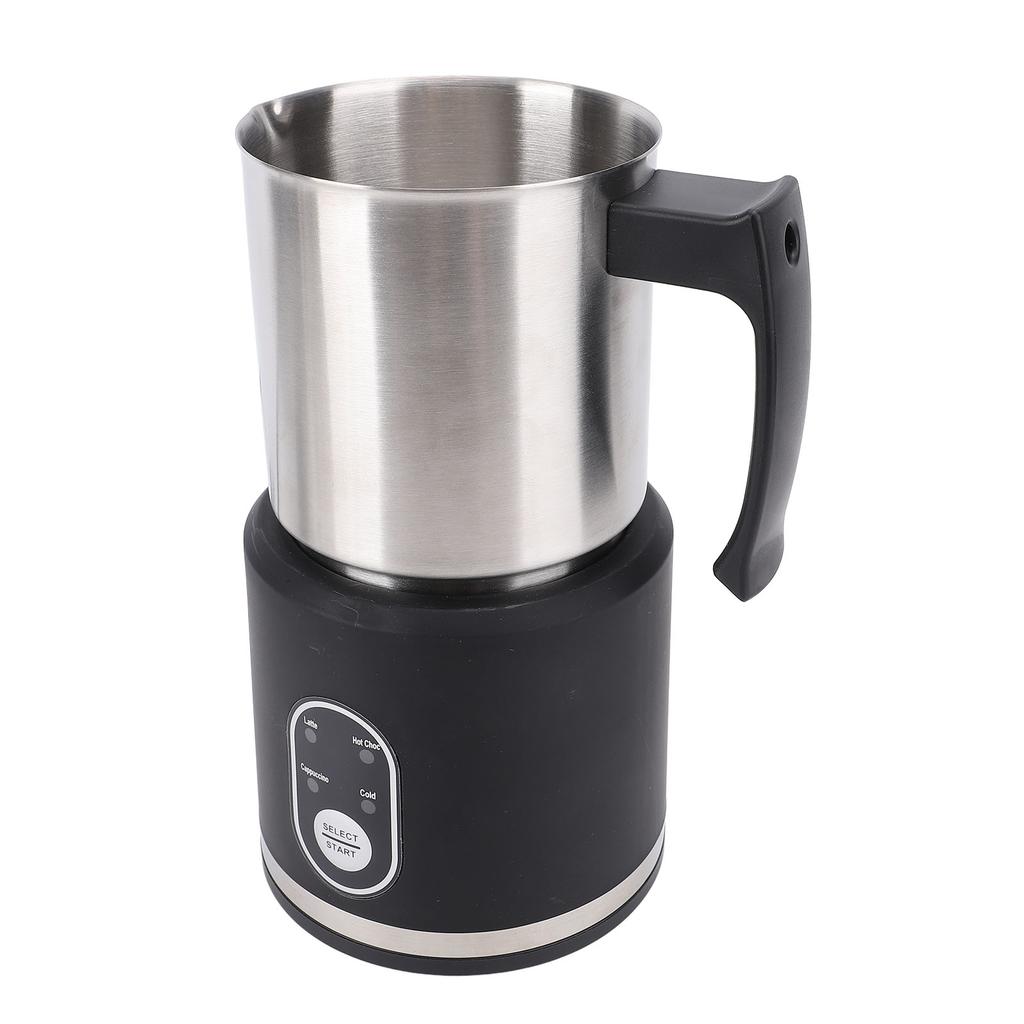Electric Milk Frother 4 In 1 Stainless Steel Large Capacity Detachable Electric Hot Cold Foam Maker