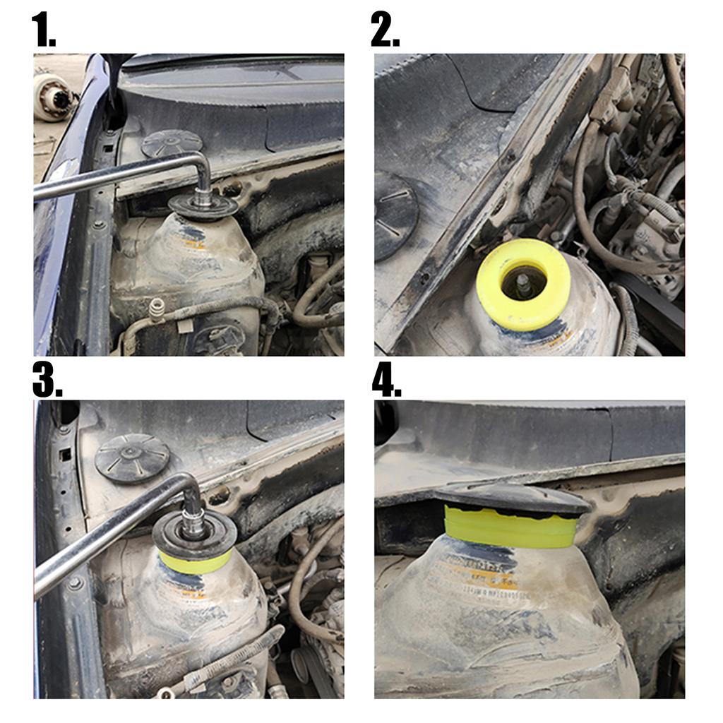2PCS Universal Shock Absorbing Rubber Ring Bushing Suspension Top Tower Buffer Engine Hood Seal Sound Deadener Rack Bearing
