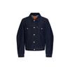 Levis FW23 Однотонная куртка с длинным рукавом на пуговицах Женские куртки Синий A6816-0001