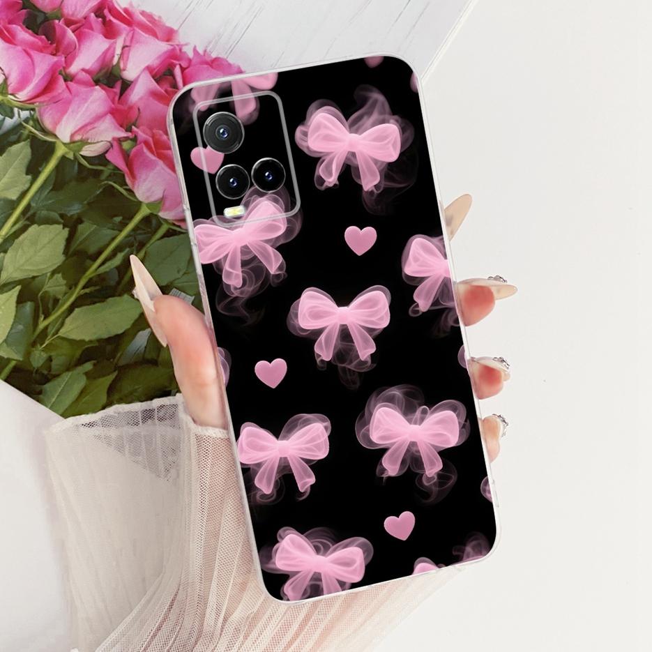 For Vivo Y33s 4G Case V2109 New Butterfly Painted Cover For Vivo Y21 Y21e Y21s Y21t Soft Silicone Case For Vivo Y33t Y 21 s Bags