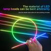 14 In 1 Car Symphony Ambient Light RGB LED Atmosphere Acrylic Strip Remote APP