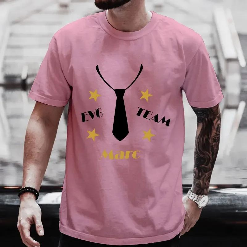 Футболки для жениха French EVG Team Future Groom Squad, футболка с галстуком для лучшего друга, графические свадебные топы, футболка для мальчишника и холостяка
