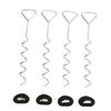 Trampoline Anchor Kit Heavy Duty Corkscrew Shape Steel Spiral Trampoline Anchor Wind Stake for