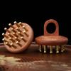 Reduce Puffiness Brass Meridian Comb Natural Material Guasha Scalp Tool Head Relaxation