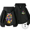Children's Mario Zipper Hoodie with Retro Game Print, Suitable for Outdoor Casual Style, Comfortable and Affordable Street Wear