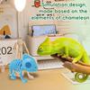 Skeleton Chameleon Figurine Spooky Chameleon Bone Statue Sculpture Simulation Animal Model Desktop Decoration Ornament