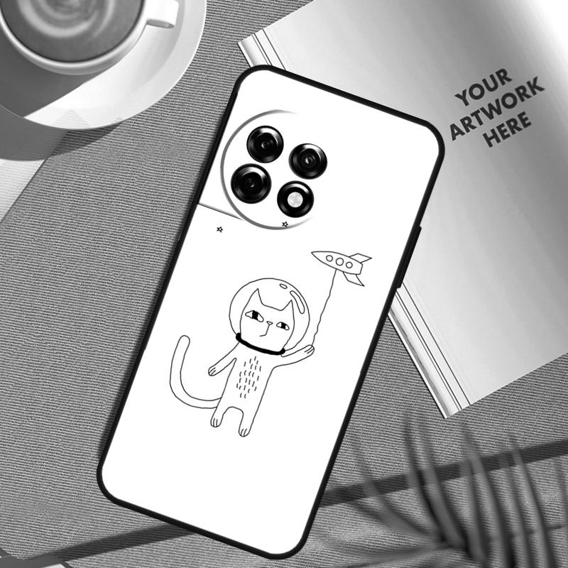 Чехол с рисунком НЛО Инопланетный Кот вселенная Для OnePlus Nord CE 5 3 4 Lite N20 N30 OnePlus 15 13 12 11 8 9 10 Pro 10T 13R 13T Чехол