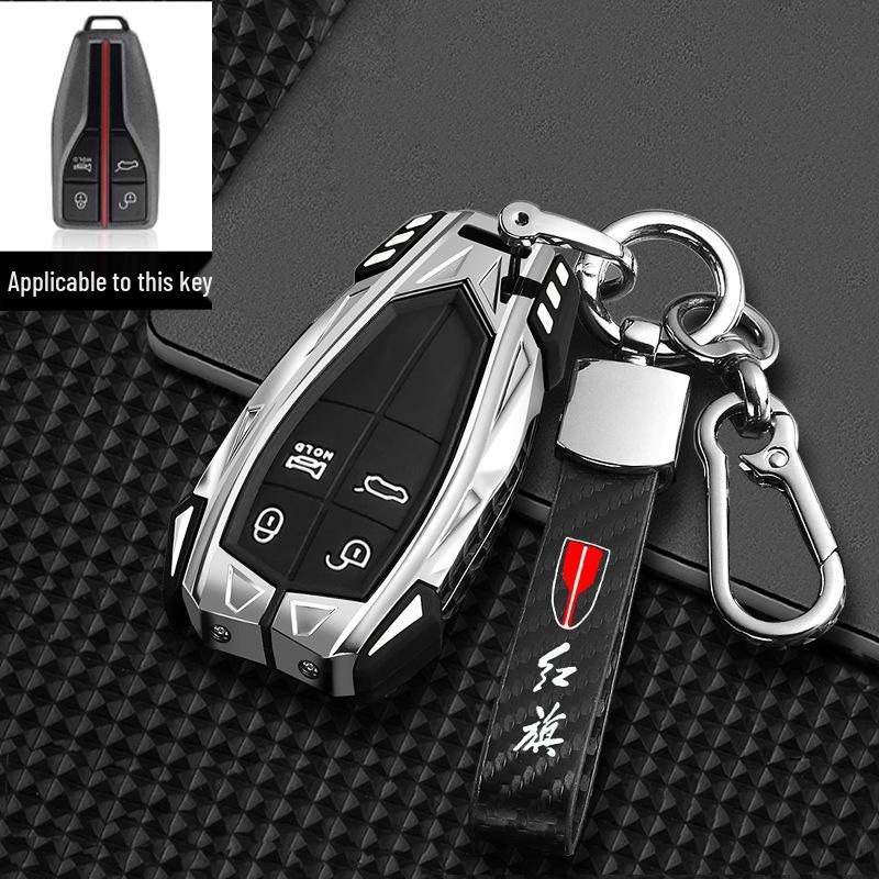 2022 Hongqi HS5/HS7/H9 Qixiang Edition Men's Mecha Key Case Cover