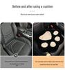 Universal Cute Cat Paw Plush Car Seat Cushion with Heating for Women - Four Seasons Use