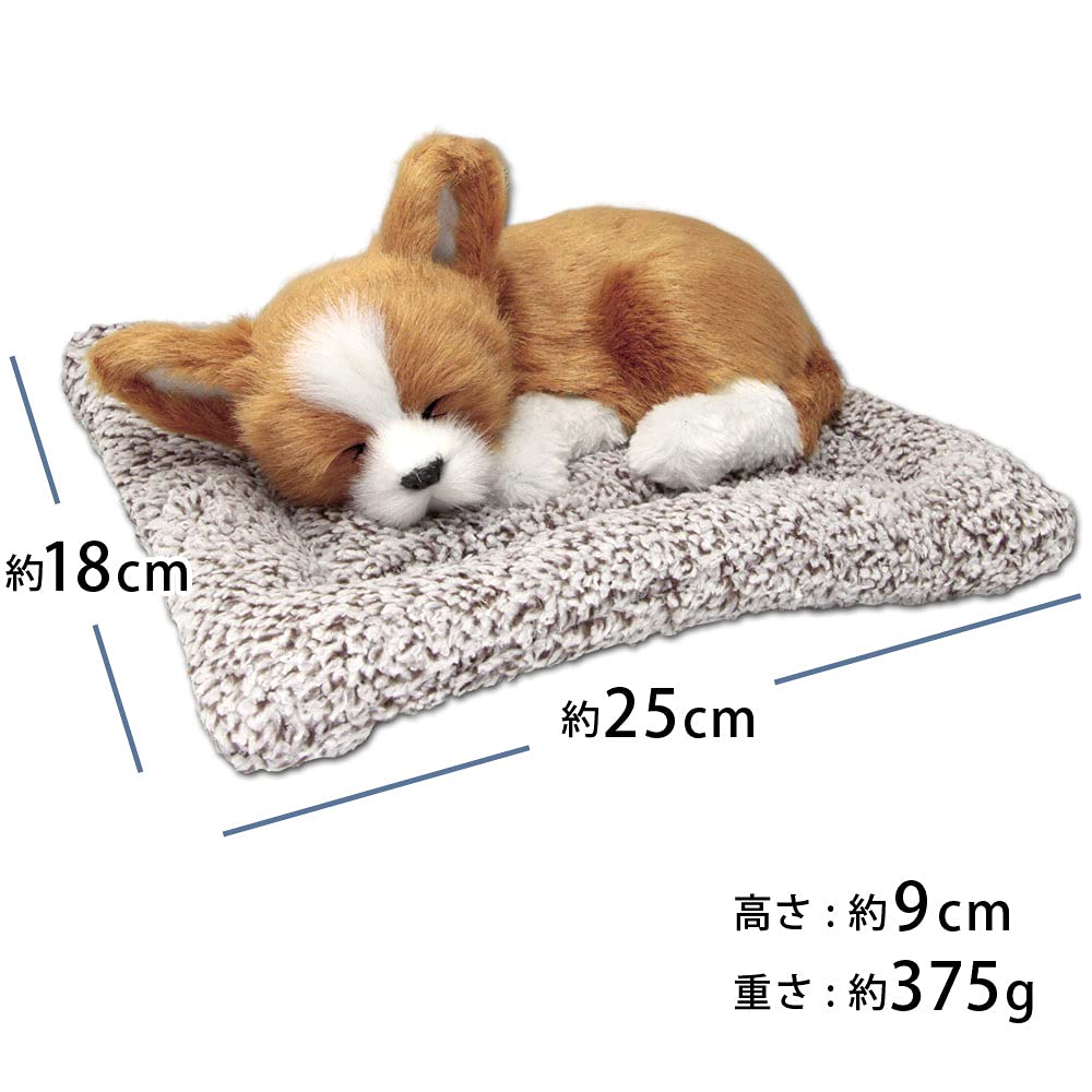 TATOTTE Realistic Plush Dog Figurine with a Cute Sleeping Face, Activated Charcoal Included, Soothing Decor (Chihuahua BR)