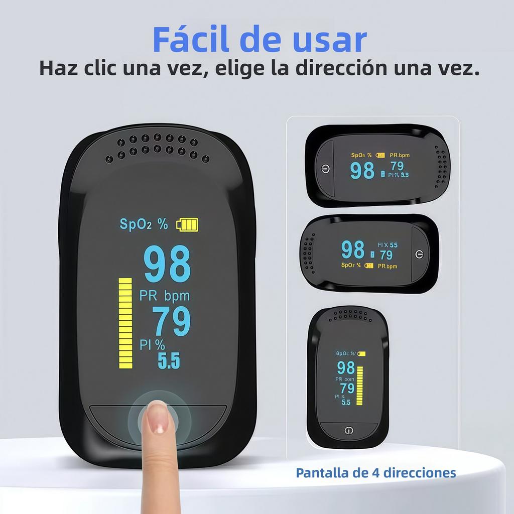 Home-Use Finger Pulse Oximeter - Hospital Model Blood Oxygen Saturation Detector
