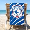 Card-iff Fc Crest Printed Beach Towel, Super Soft Microfiber, Perfect Gift Birthday, for Pool, Beach, Travel, for family and friends
