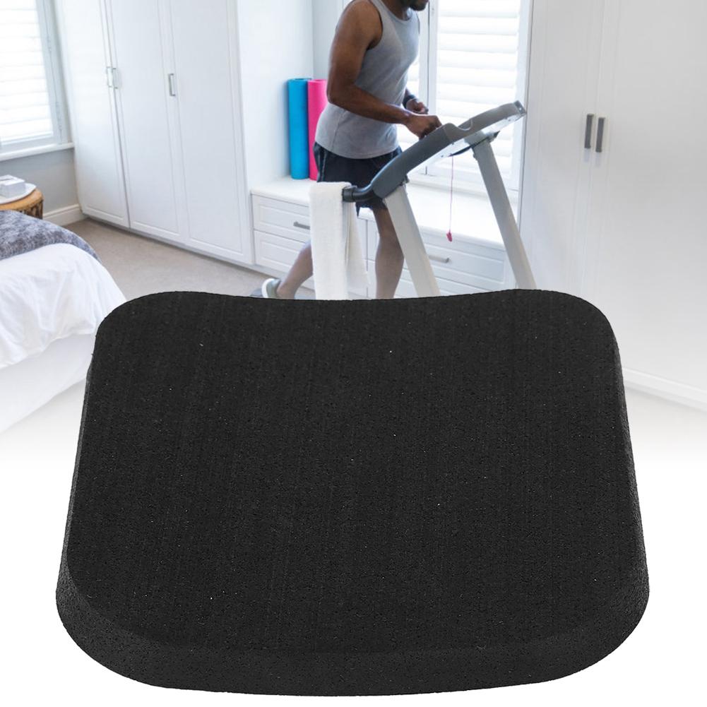 6 шт. Утолщенные резиновые подушки Амортизация беговой дорожки Цветные амортизационные подушки для домашнего спортзала Черный