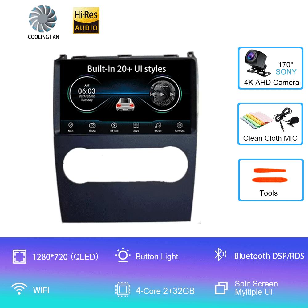 Android14 Автомобильное радио для Mercedes Benz B200 AB Class W169 A160 A180 A200 A220 2009-2012 Мультимедийный видеоплеер Стерео GPS Навигатор