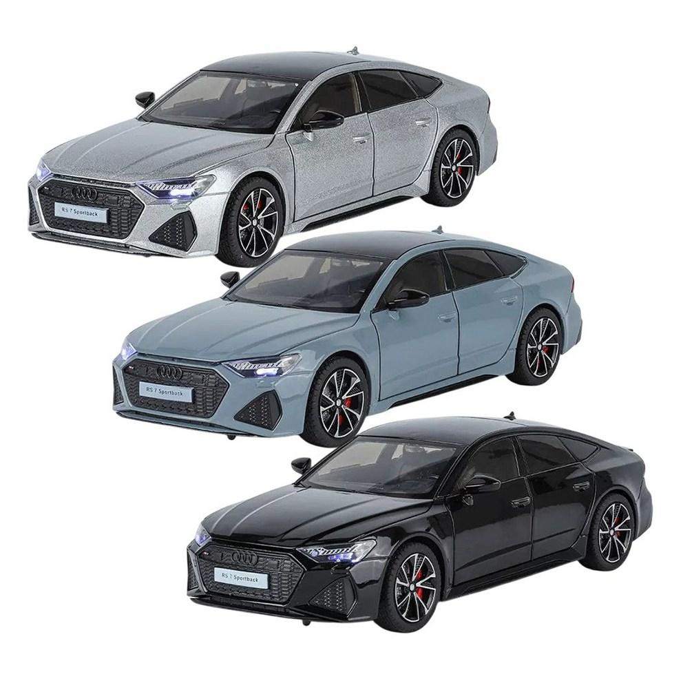 МояМашина 1:Металлическая модель автомобиля RS7 в масштабе 1:24 - Серебристая коллекционная фигурка