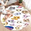 Littlest Pet Shop Round Area Rug,Carpet Rug for Living Room Bedroom Sofa Playroom Decor,Non-slip Floor Mat