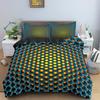 3D Digital Printed Bedding Honeycomb Pattern Down Duvet Cover Set Bedroom Duvet Cover Pillowcase Single/double Bed Full Size Home Decoration