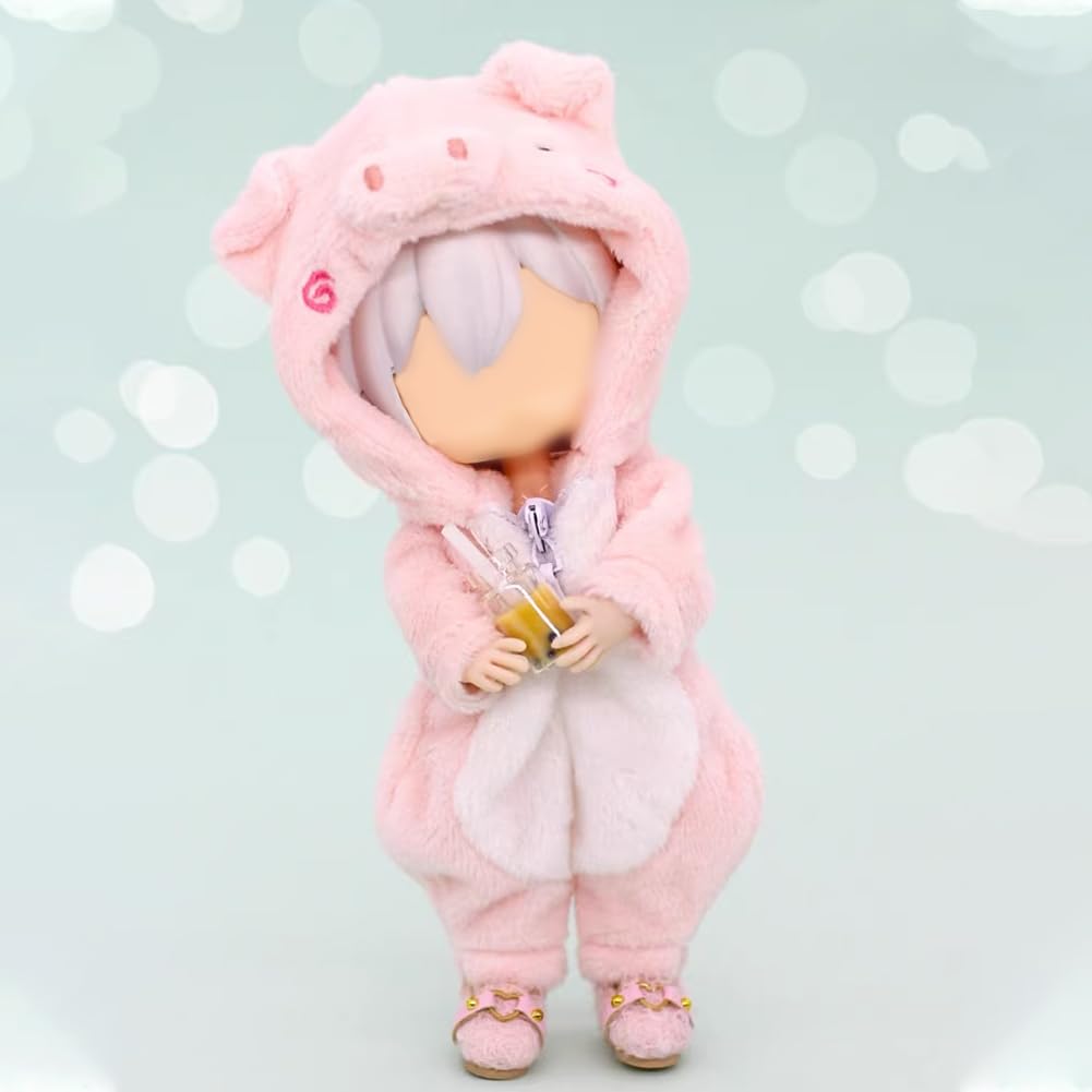 HIGHAWK Obitsu 11 Размер OB11 Кукла Обитсу 11 Кукла GSC Кукла BJD 11см Наряд для куклы, Одежда, Животное, Домашняя одежда, Одежда, Одежда 1/12, Пушистый, (свинья)