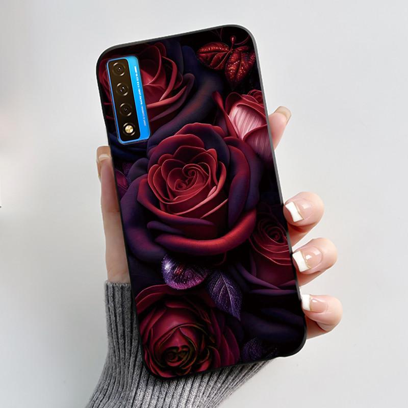 Чехол для TCL 20 20S 20 Pro 5G 20L Plus 20L+ Чехол Роскошный Дракон Милый Крутой Мальчики Девочки Черный Мягкий Силиконовый Чехол для Телефона Задняя Крышка