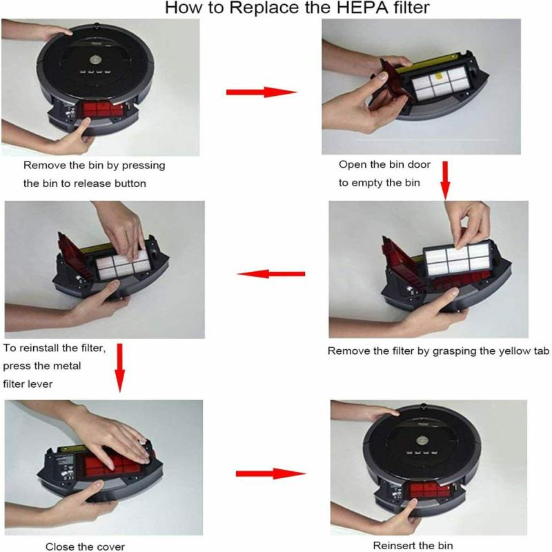 8pcs/set Replacement Parts For Irobot Roomba 800/900 Series Robot Vacuum Cleaners