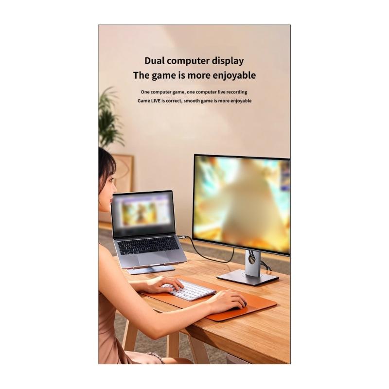 Карта захвата видео для игр USB на HDTV 4K 30 Гц 1080P 60 Гц Записывающее устройство Видеокамера для видеоигр Конвертер с низкой задержкой