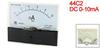 Uxcell Analog Current Panel DC Ammeter for Automotive Circuit Ampere Tester 1 Piece Meter, 0-10mA, 44C2/10MA, Testing, Charging, Gauge,
