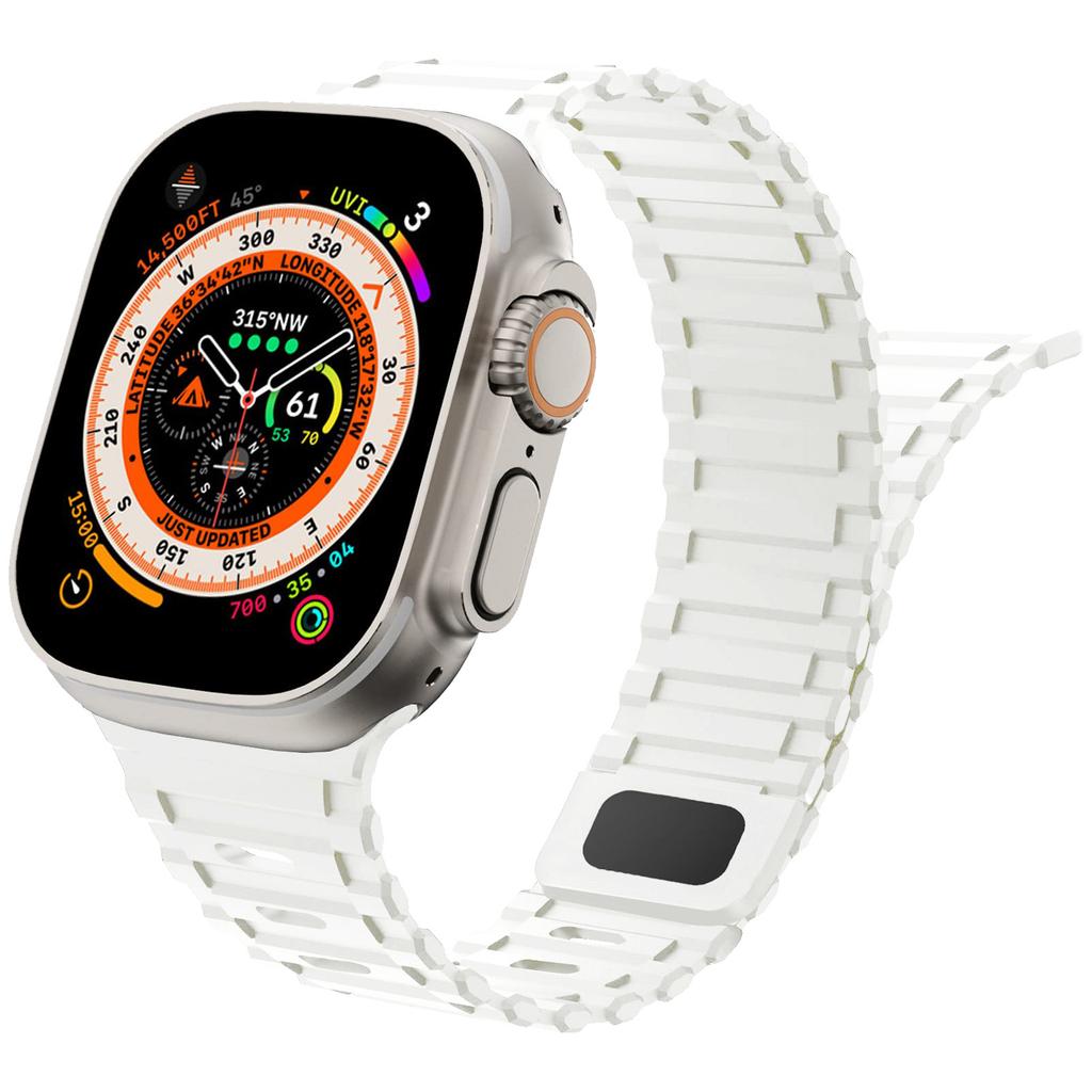 Magnetic Strap for Apple Watch Band Ultra 2 49mm 44mm 40mm 45mm 38mm 41mm 42mm Silicone Bracelet iWatch Series 9 8 7 6 Se bands