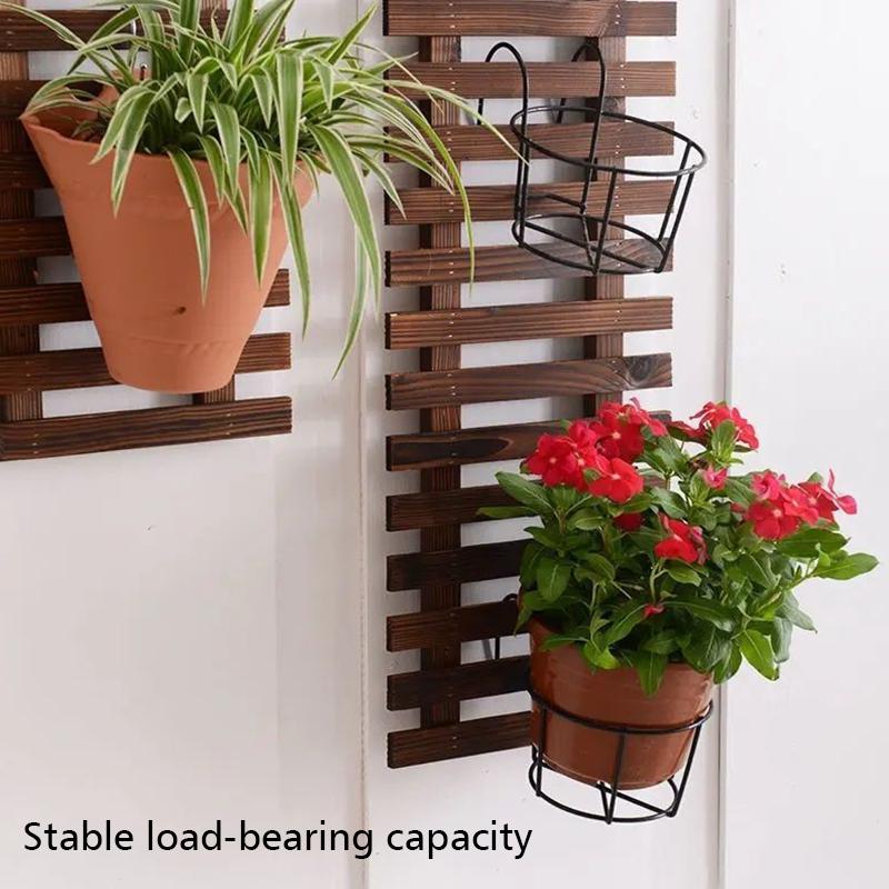 1/2/3/4pcs Wooden Hanging Rack Bohemian Anti-corrosion Flower Shelf Layout Living Room Potted 30x30cm