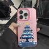 Новая Елка Новый Год Подарок Чехол для Телефона Для iPhone 15 14 11 12 13 Pro Max X XS XR 8 7 14 Plus Защита Камеры Покрытие Обложка