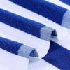 Striped Cotton Beach Towel 80X150Cm Oversized Terry Travel Sport Bath Towels For Adults Blue White Stripes Design Gym Washcloth