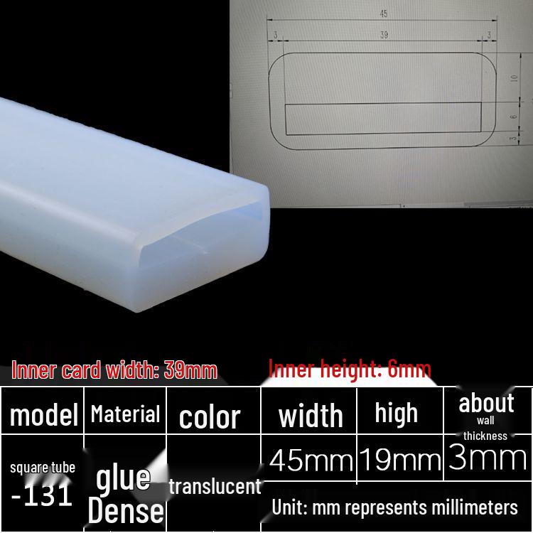 High-Temperature Resistant Silicone Square Tubing: Durable, Customizable, Aging-Resistant Rubber Sheath and Hollow Sealing Strip.