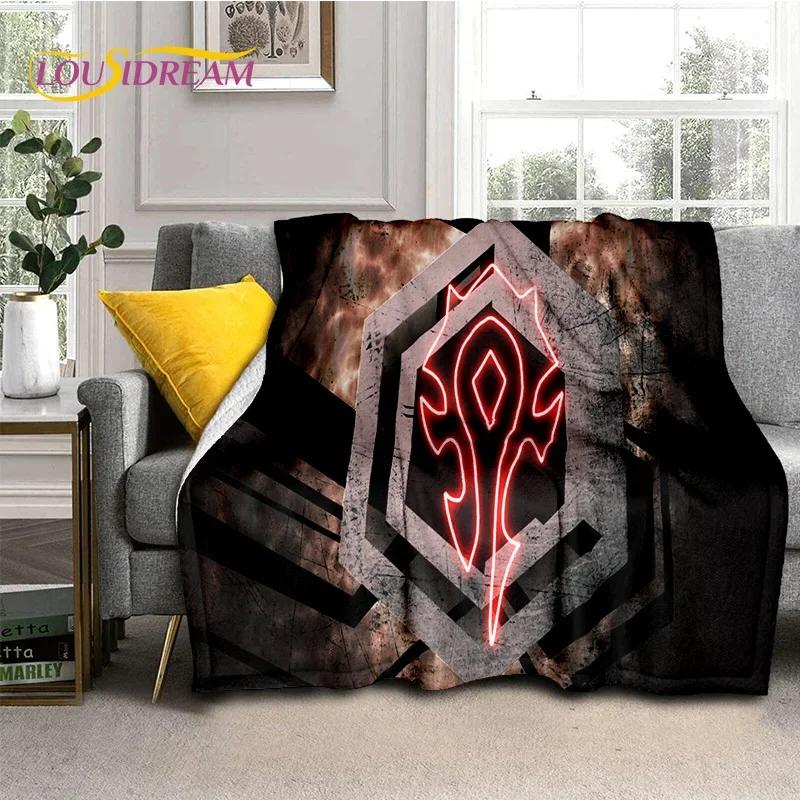 ВАУ, World of Warcraft Охотник на демонов, Король-лич Игровое фланелевое одеяло для кроватей Спальни Дивана Пикника, Плед для Отдыха на Открытом воздухе 013