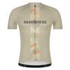 SHIMANO Велоджерси с логотипом Джерси с коротким рукавом Бежевый S Рекомендуемый (Европейский размер) рост 167-173см