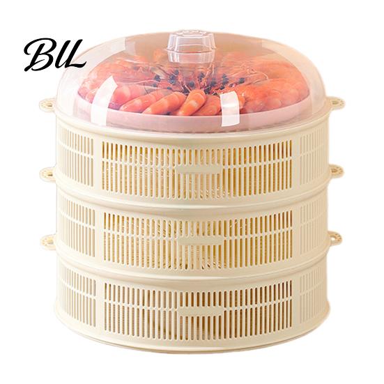 Meat Rack Stackable Mesh Food Cover with Lid Multi-Function Dome Vegetable for Vegetables Dumplings Seafood Space-Saving Kitchen Accessory Reusable